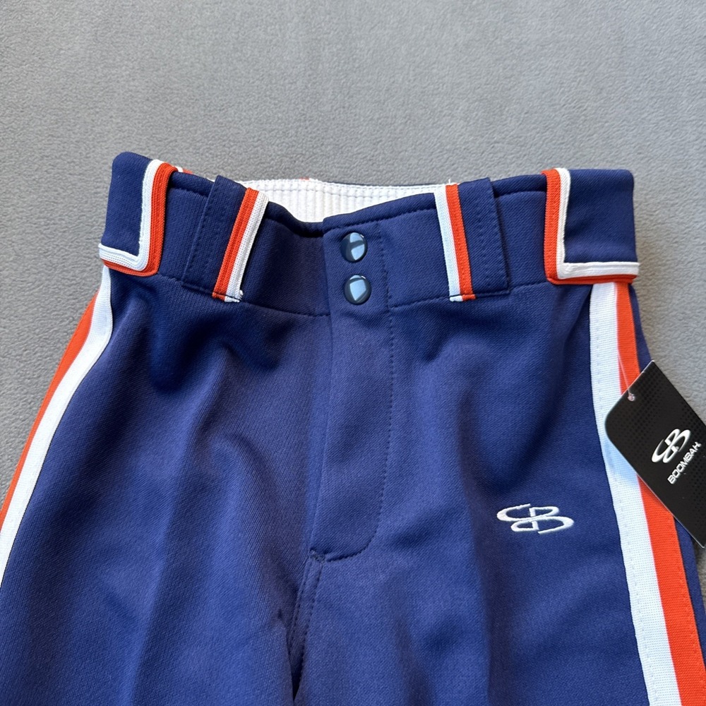 Boombah Softball Pants Girls 24 Navy Youth Sports Practice Belt Loop Stretch NWT - Picture 5 of 13